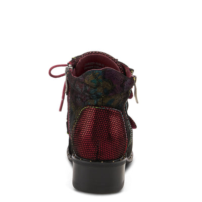 Spring Step L'Artiste Women's Chrissy Bootie Red Multi EU 41 / US 9.5-10