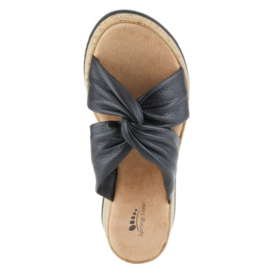 Spring Step Women's EBOSIA Slide Sandal Black EU 37/6.5-7