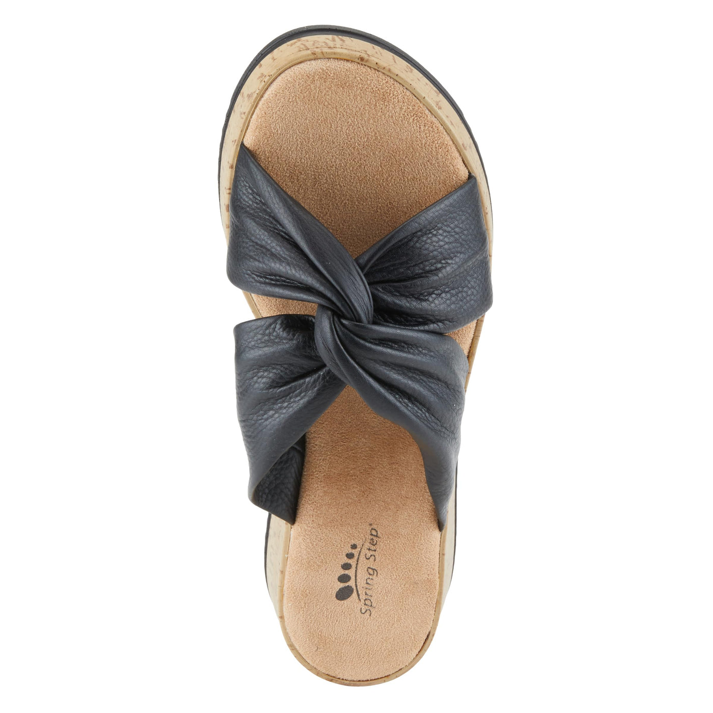 Spring Step Women's EBOSIA Slide Sandal Black EU 39/8.5