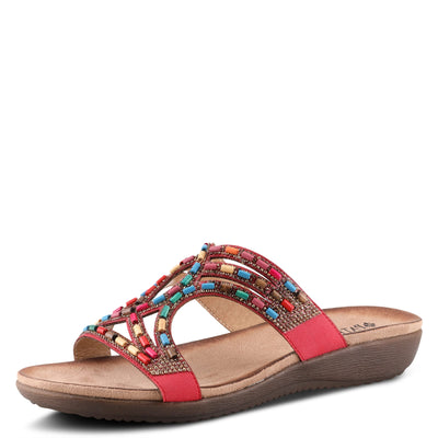 PATRIZIA Women's Twirling Slide Sandal Red EU 36 / US 5.5-6