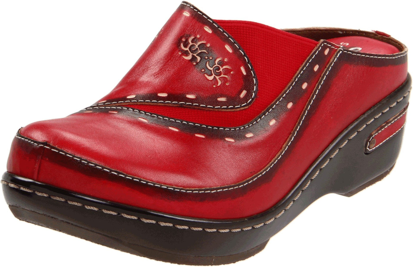 L'Artiste by Spring Step Women's Chino Mule, Red, 43 EU/11.5-12 M US