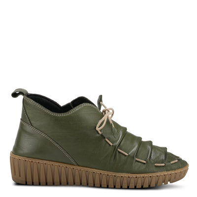 Spring Step Nespea Booties for Women - Waterproof Leather Women's Shoes with Zipper Closure - Western Ankle Boots for Women with Low Heel - Olive Green EU 41 / US 9.5-10