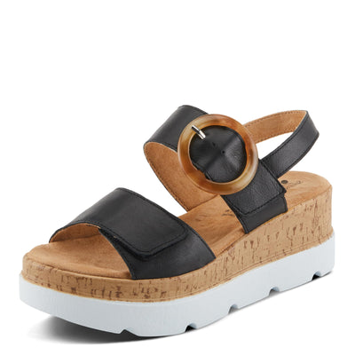 Spring Step Women's Abarah Sandal, Black, 9