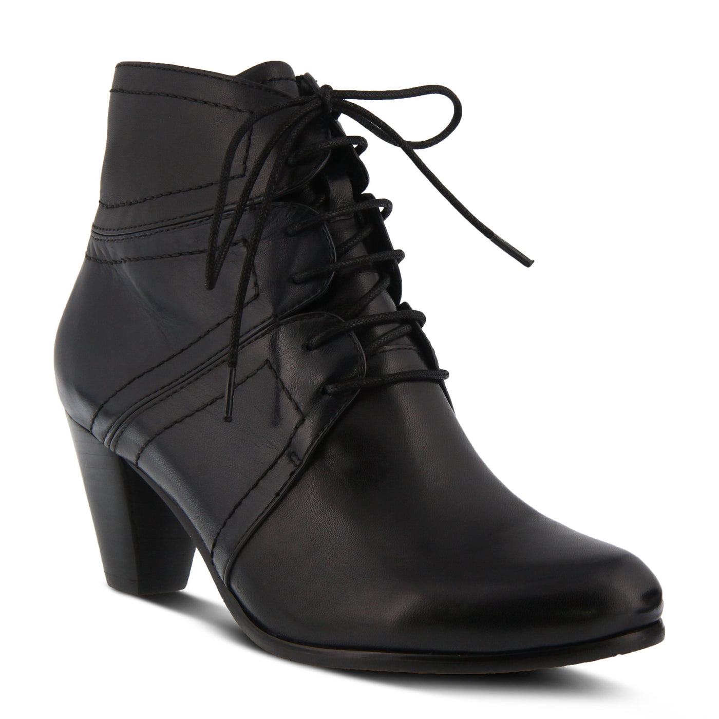 Spring Step Womens Hilde Black Multi Leather Boot - 40