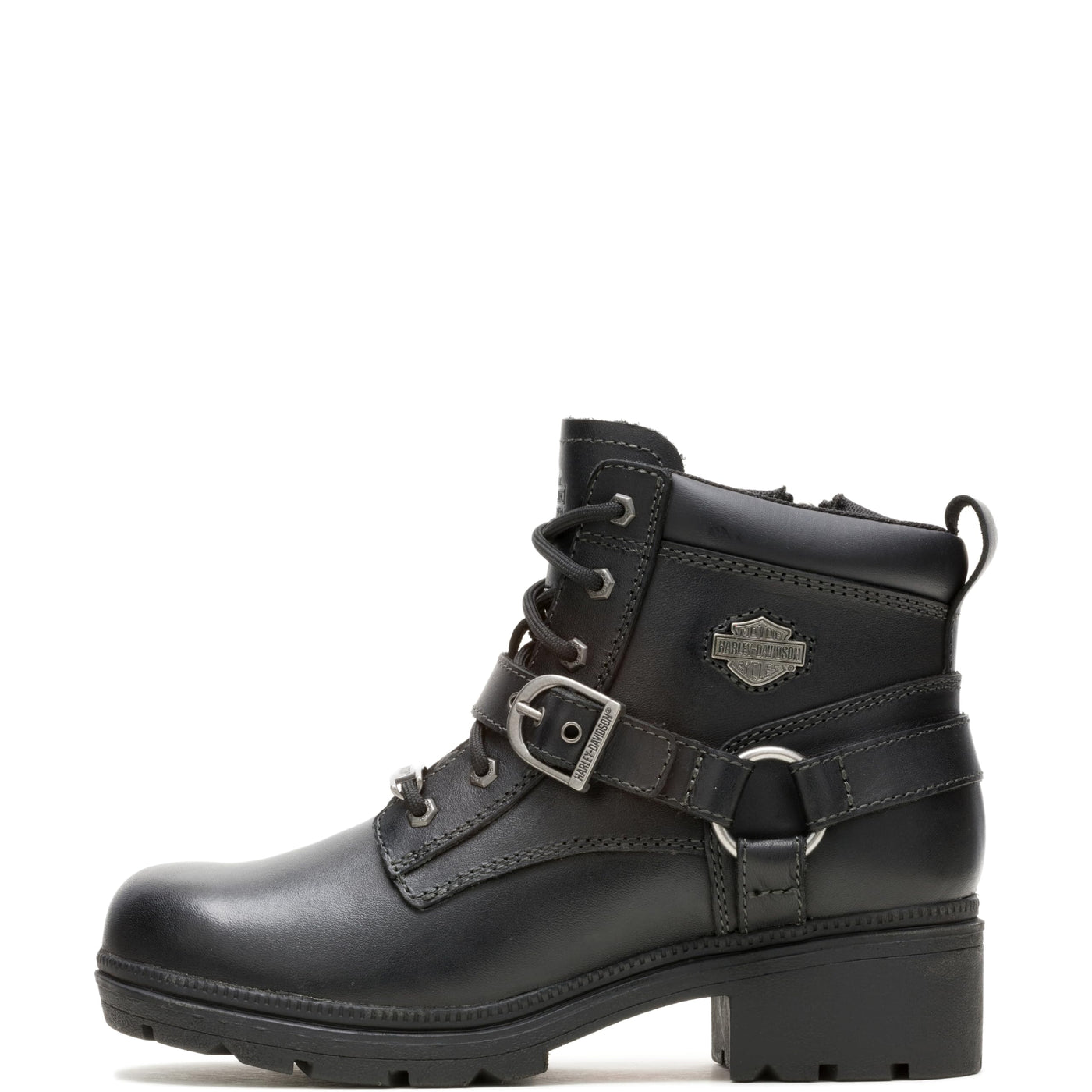HARLEY-DAVIDSON FOOTWEAR Women's Tegan Ankle Boot ,Black,6.5 M US