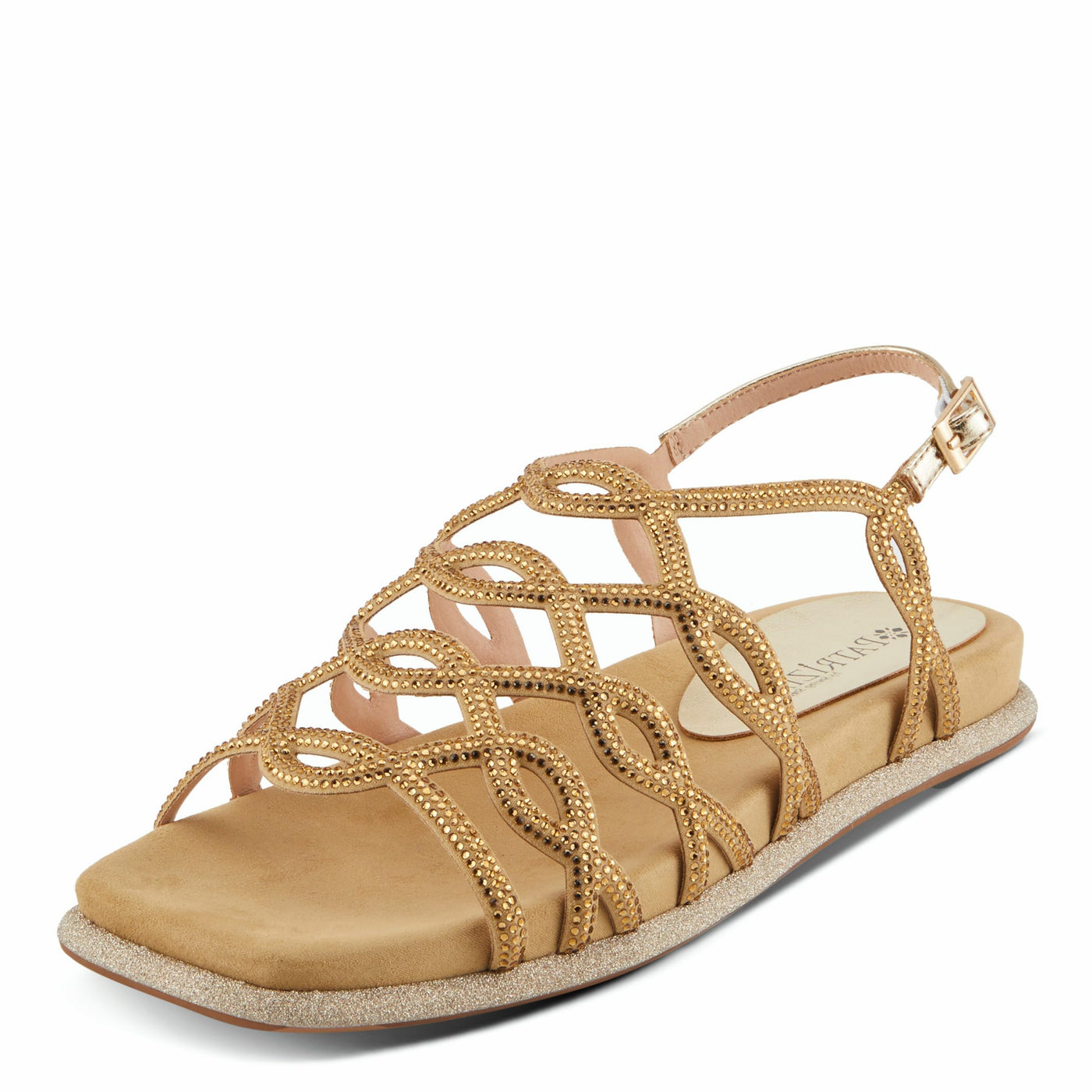 PATRIZIA Women's GLAMGLOSS Flat Sandals Gold EU 41 / US 9.5-10