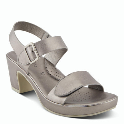 PATRIZIA Women's SANDLIN Slingback Heeled Sandals Pewter EU 42 / US 10.5-11