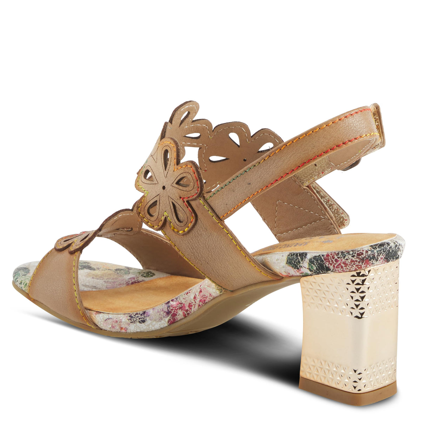 Spring Step L'Artiste Women's Dinnerdate Quarter Strap Sandal Tan EU 37 / US 6.5-7