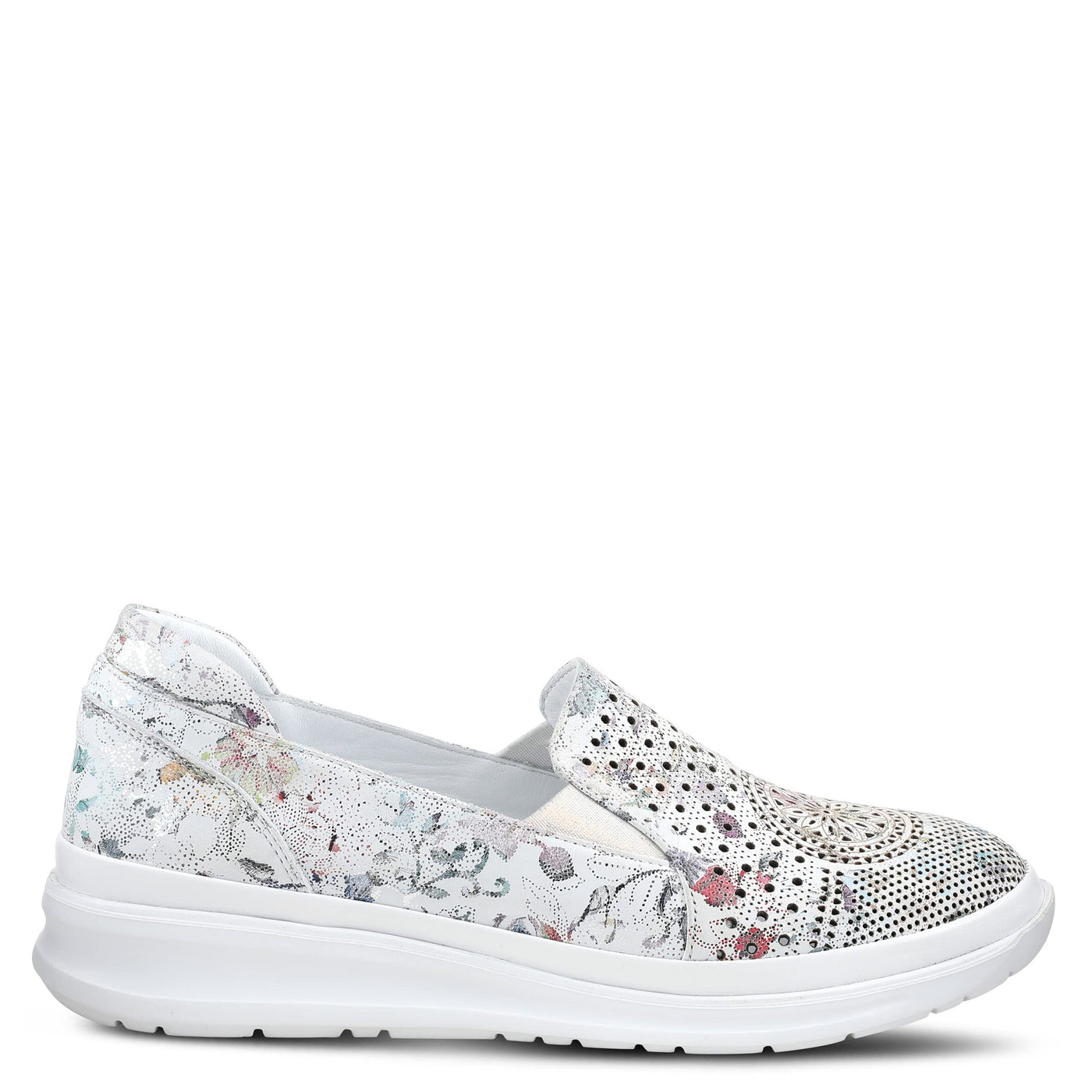 Spring Step Women's Roxy Slip-On Shoe White Multi EU 37 / US 6.5-7