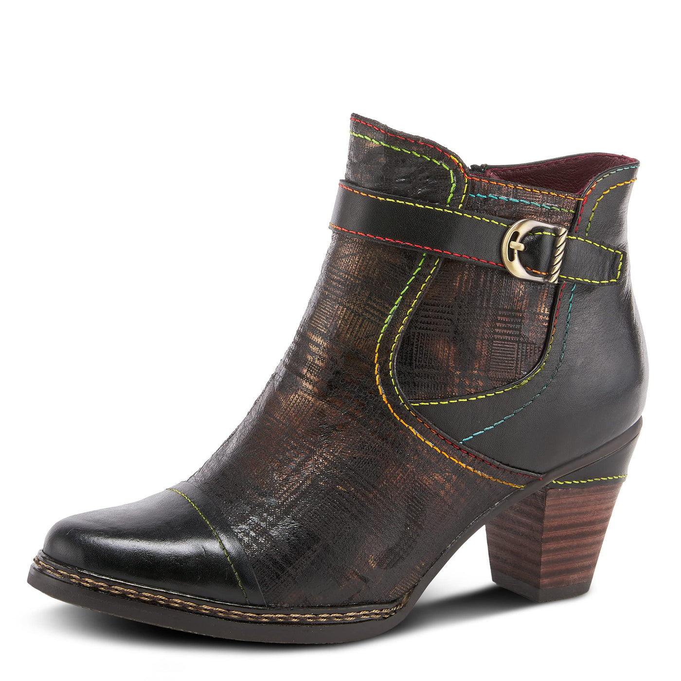 L'Artiste by Spring Step Captivate Black Multi EU 37 (US Women's 6.5-7) M