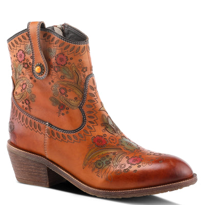 Spring Step L'Artiste Galop Boot for Womens - Ankle Boots with Inside Zipper Closure - Comfortable Western Ladies Boots for Outdoor - Camel EU 40 / US 9