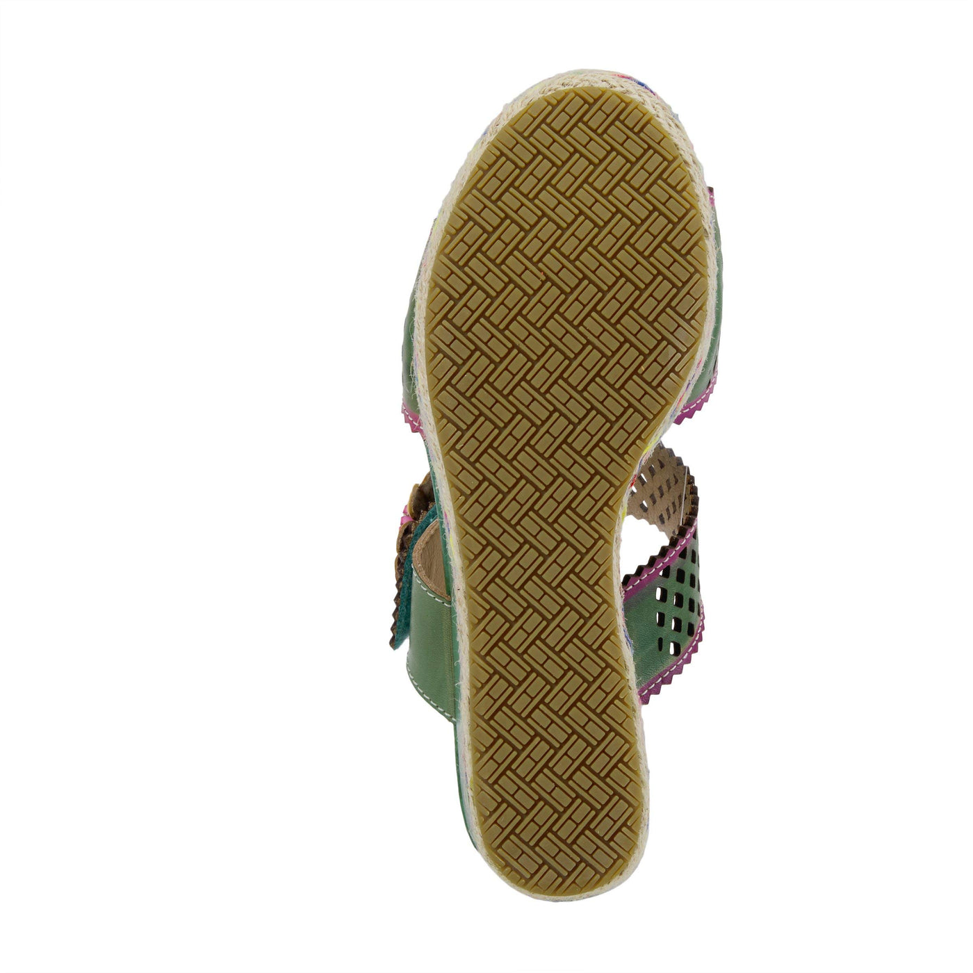 L'Artiste by Spring Step Virgie Mint Green Multi Leather 38 (US Women's 7.5-8) M