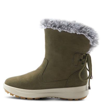 Flexus Women's Snowbird Olive Boots Green EU 38 / US 7.5-8