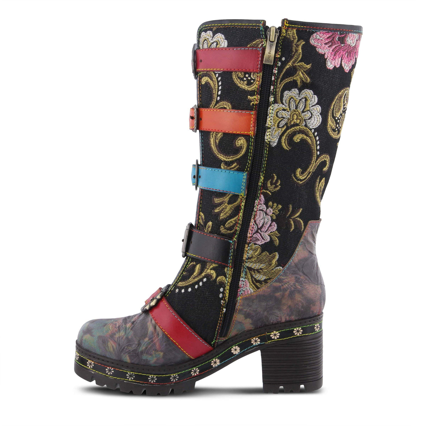 Spring Step L'Artiste Women's Brazen Boot Black Multi EU 38 / US 7.5-8
