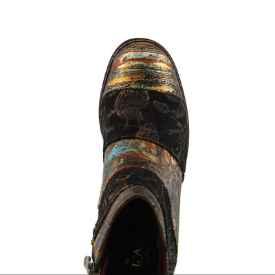 L’Artiste by Spring Step Women's Whitney Fashion Boot, Black/Multi, 37 Medium EU (6.5-7 US)