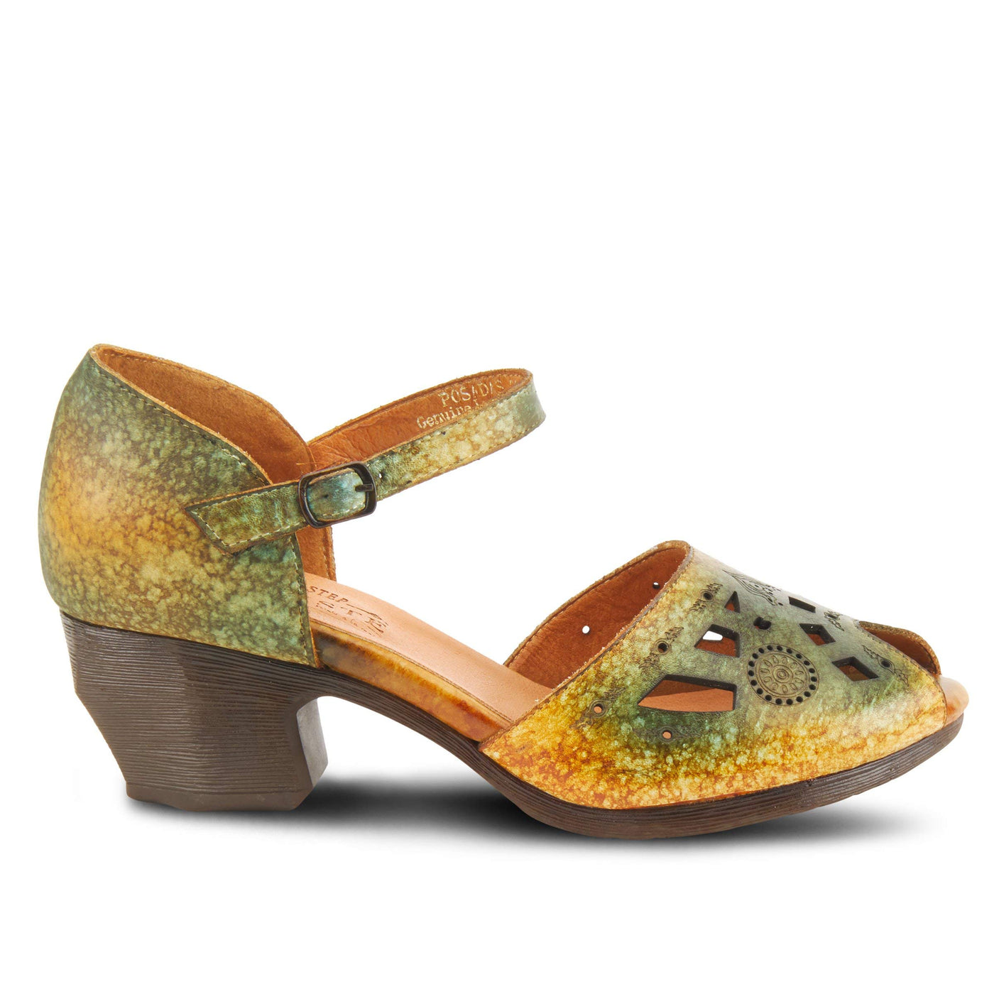 Spring Step L'Artiste Women's Posadas Mary Jane Shoe Yellow Multi EU 38 / US 7.5-8
