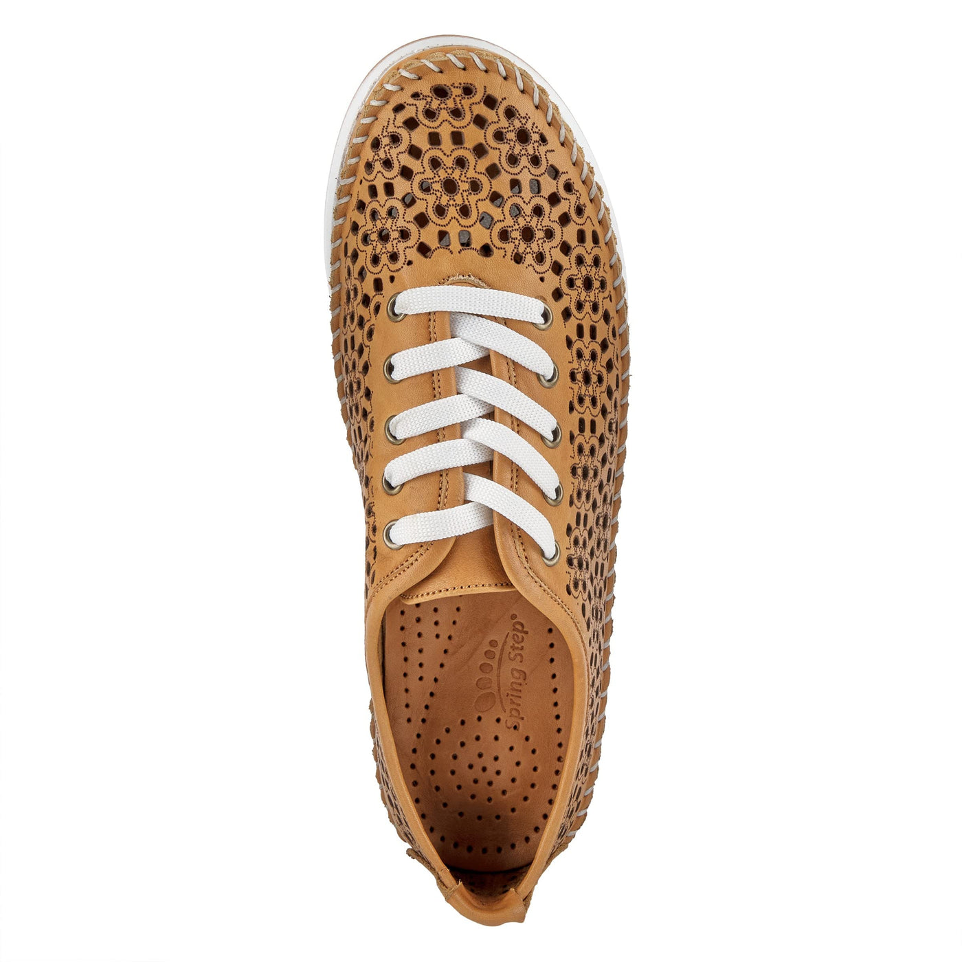 Spring Step Women's Youlanda Lace-Up Shoe Tan EU 37 / US 6.5-7