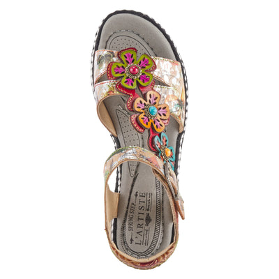 L'ARTISTE RHODYS ANKLE STRAP SANDALS