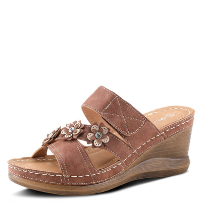PATRIZIA Women's Lyndsay Slide Sandal Brown EU 40 / US 9