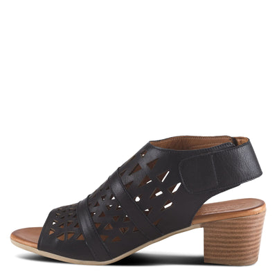 Spring Step Women's Style Dorotha Black Euro Size 36 Leather Sandal