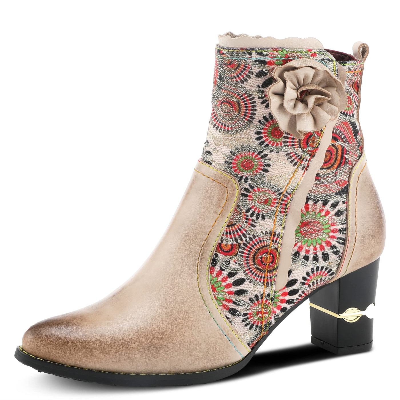 Spring Step L'Artiste Women's Femfatale Boots Beige Multi EU 41 / US 9.5-10