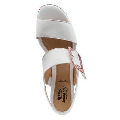 Spring Step Women's Azucar Ankle Strap White Multi EU 36 / US 5.5-6