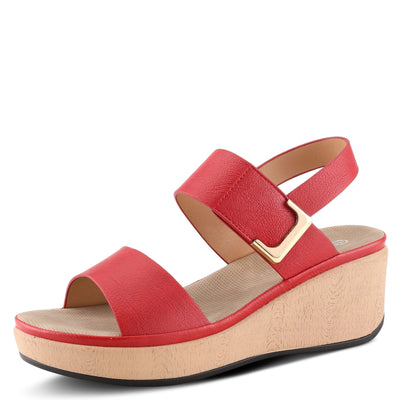PATRIZIA Women's Spelta Slingback Sandal Red EU 37 / US 6.5-7