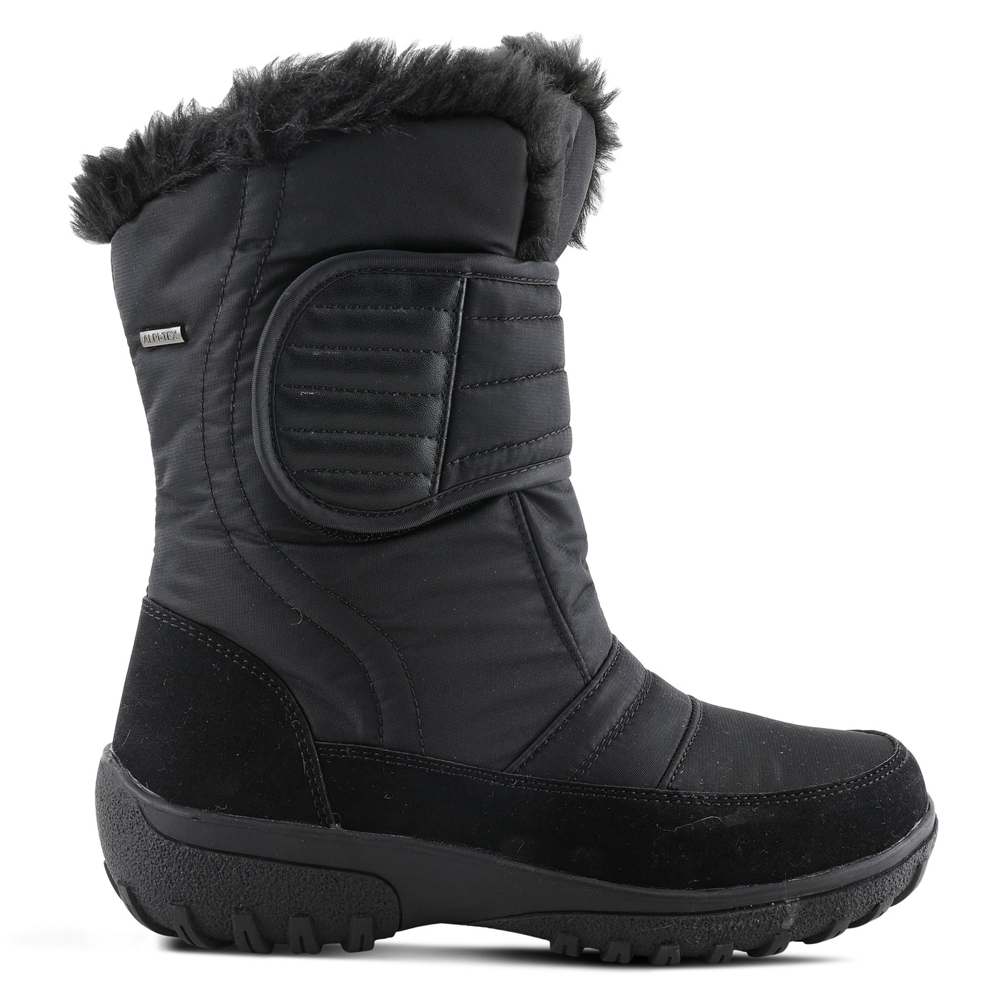 Flexus Spring Step Karpen Mid Calf Boots for Women - Ladies Waterproof Nylon Boots with Zipper - Womens Snow Boots for Winter