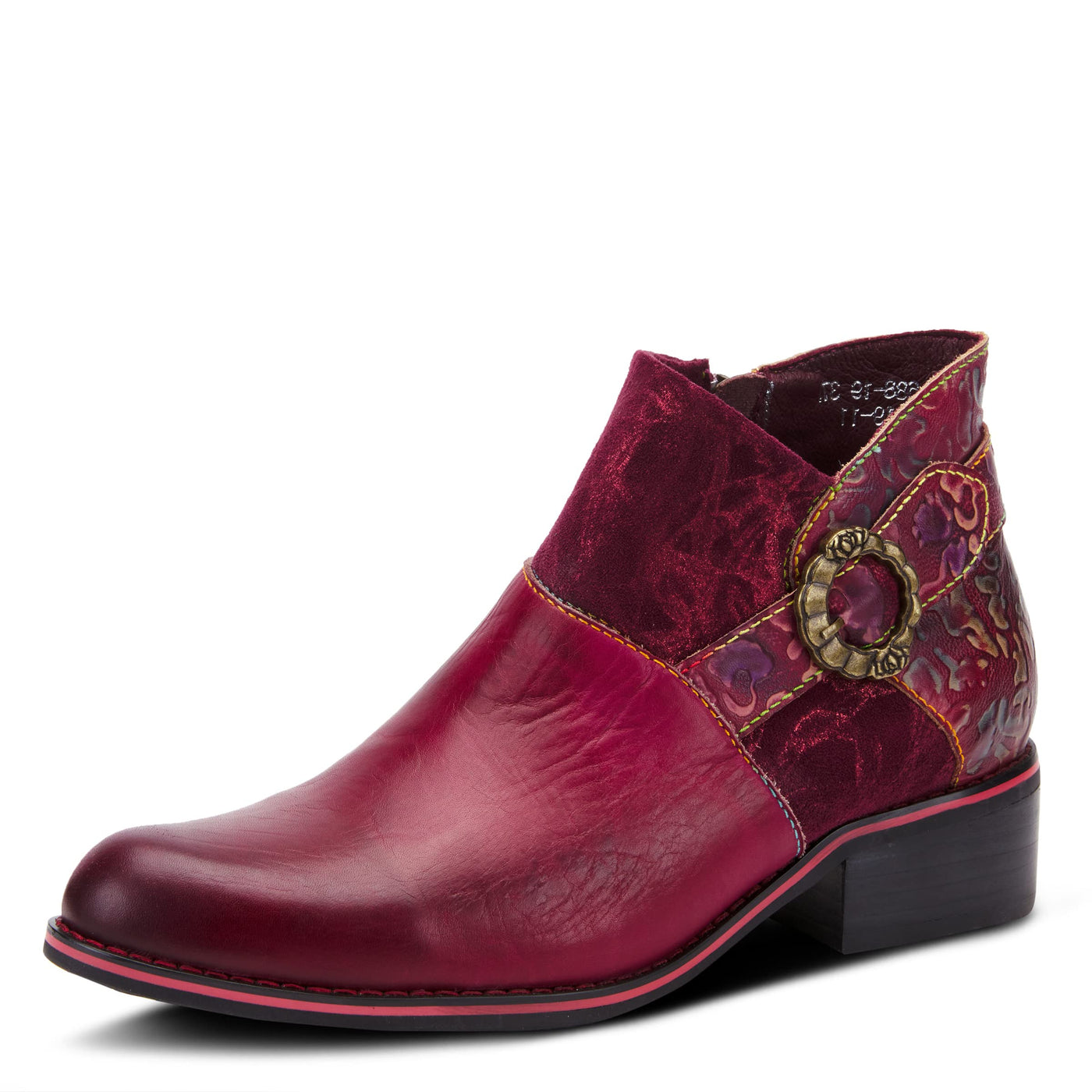 L�Artiste by Spring Step Women's TIATIA Ankle Boot, Bordeaux, 6.5-7
