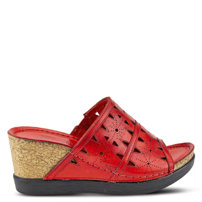 Spring Step Women's Fusawedge Wedge Sandal Red EU 36 / US 5.5-6