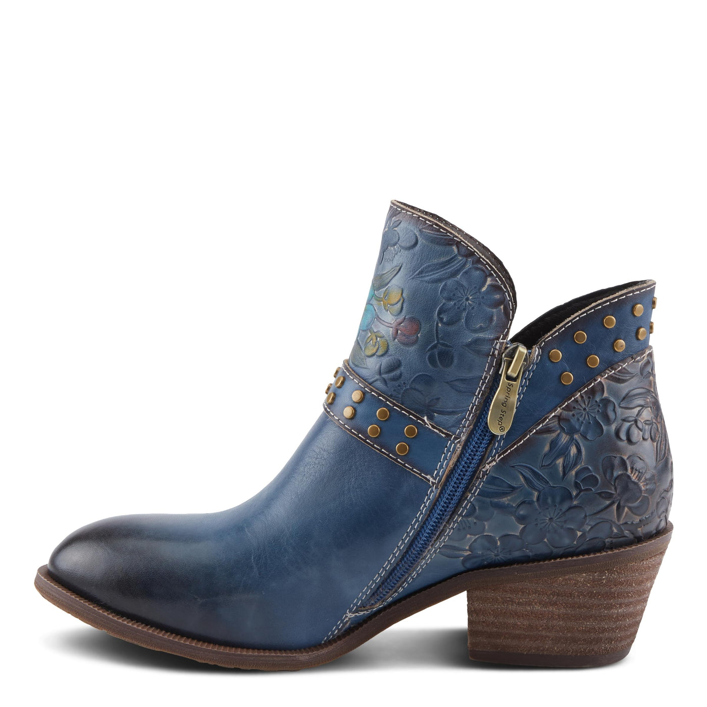 L'Artiste by Spring Step Women's Daintylady Western Boot, Blue Multi, 10