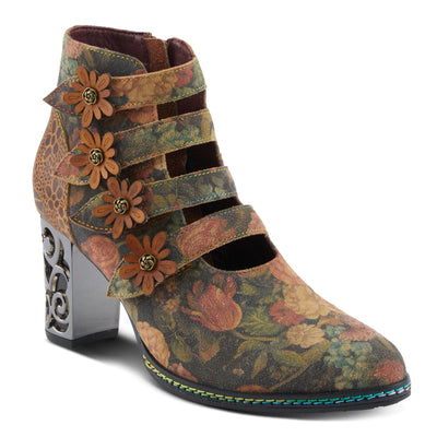 Spring Step L'Artiste Ivyisla Women's Versatile Shootie - Perfect with Leggings, Socks, or Barefoot, Chic & Comfortable Booties Tan Multi EU 40 / US 9