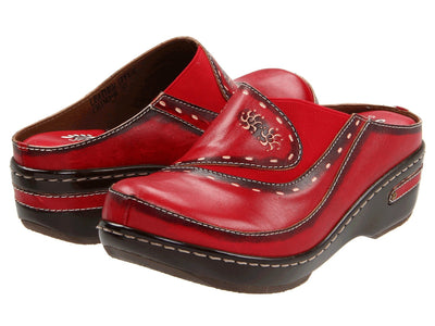 Spring Step L'Artiste Women's Chino Leather Loafer Red EU 39 / US 8.5