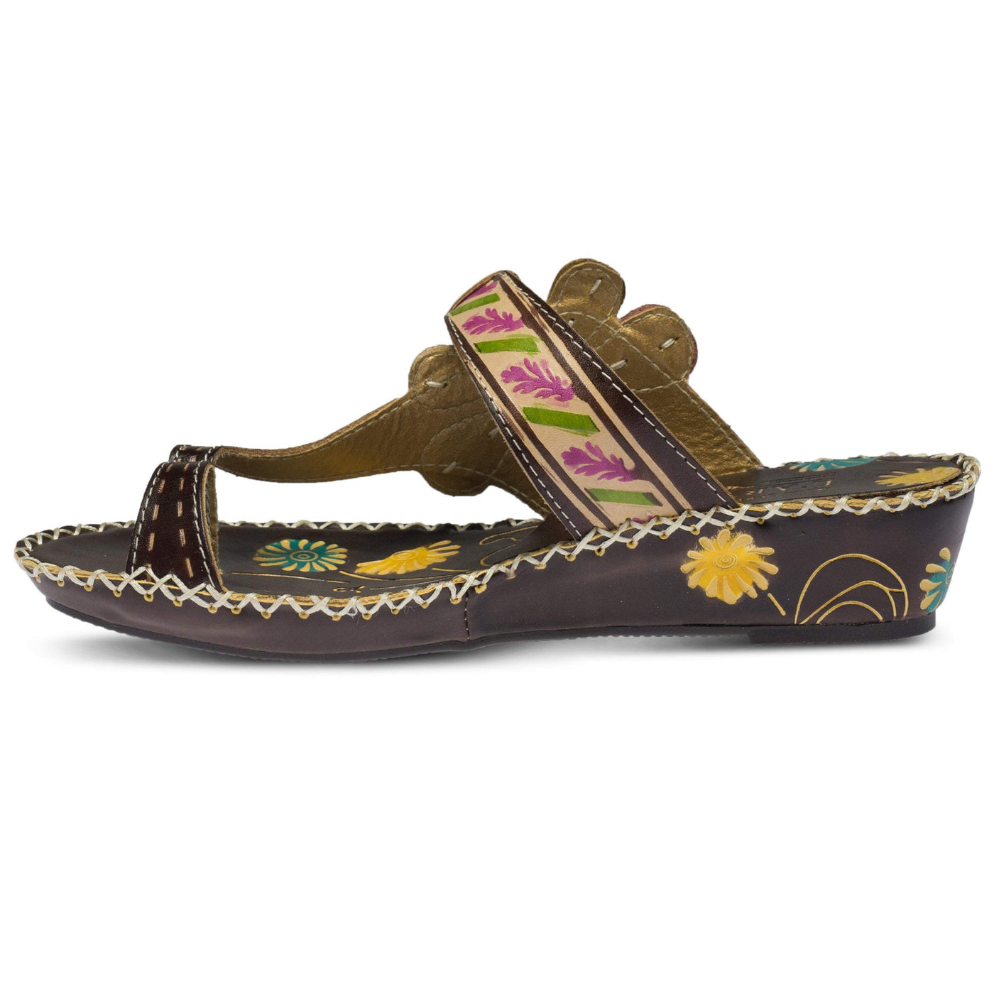 L'ARTISTE Women's Slide Sandal Santorini Brown 40