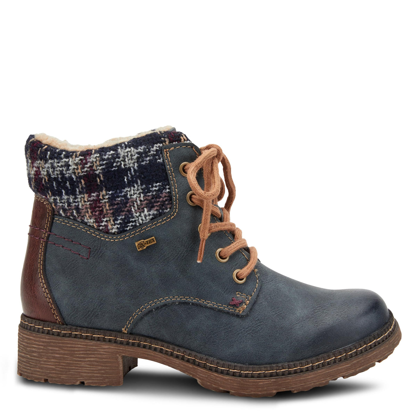 Spring Step Women's Marylee Combat Boot, Navy, 40 M EU Medium EU (US 9 US)