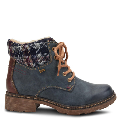 Spring Step Women's Marylee Combat Boot, Navy, 40 M EU Medium EU (US 9 US)