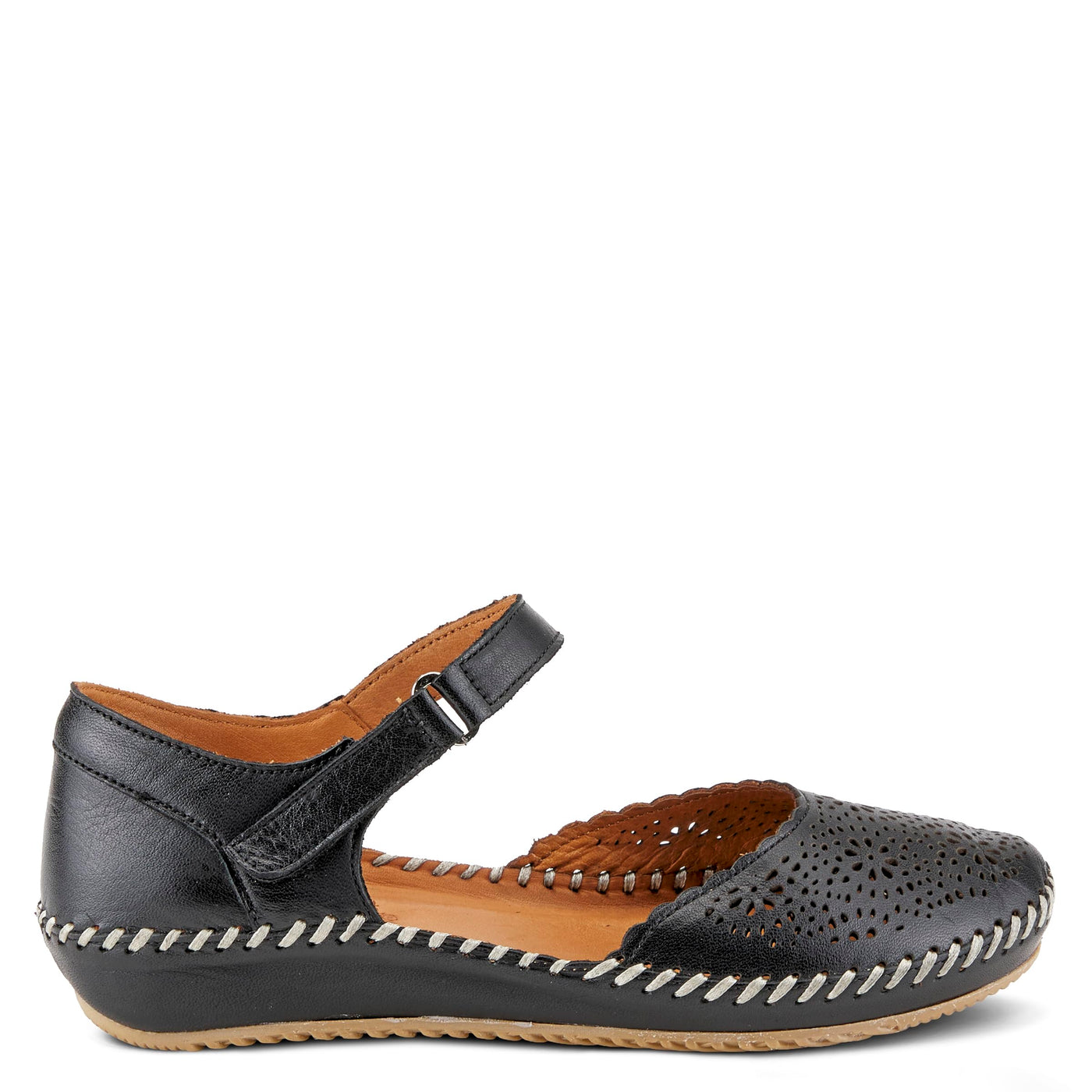 Spring Step Women's Wallania Mary-Jane Sandal Black EU 37 / US 6.5-7