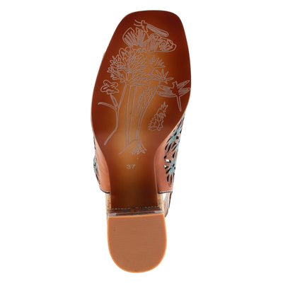 Spring Step L'Artiste Women's Ornate Slingback Sandal Camel Multi EU 38 / US 7.5-8