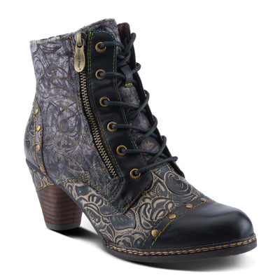 L'Artiste by Spring Step Women's Avyanna Casual Booties, Black Multi, 7