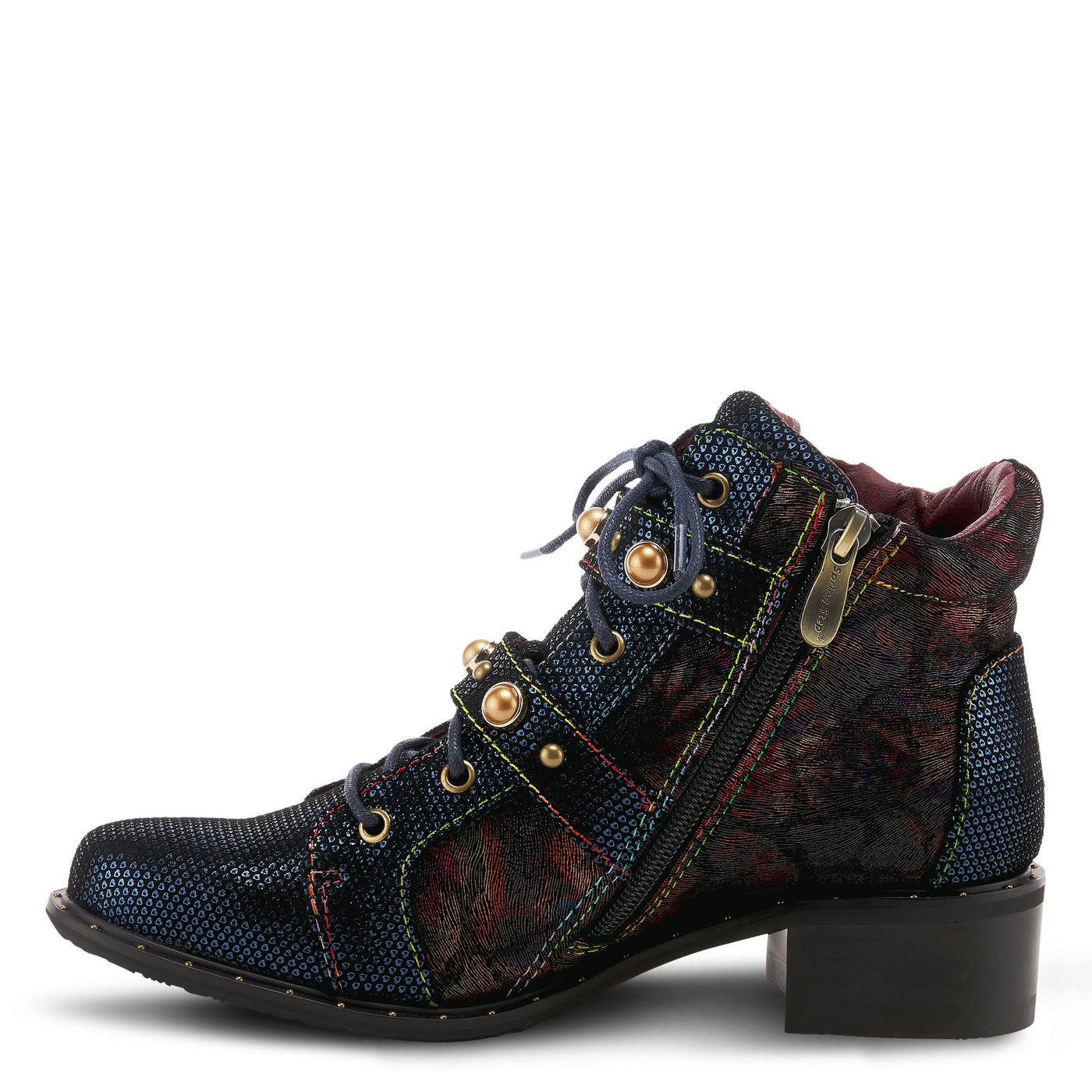 Spring Step L'Artiste Women's Chrissy Bootie Navy Multi EU 39 / US 8.5