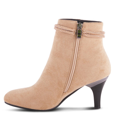 PATRIZIA Women's Kitten Microsuede Heeled Bootie Light Grey EU 38 / US 7.5-8