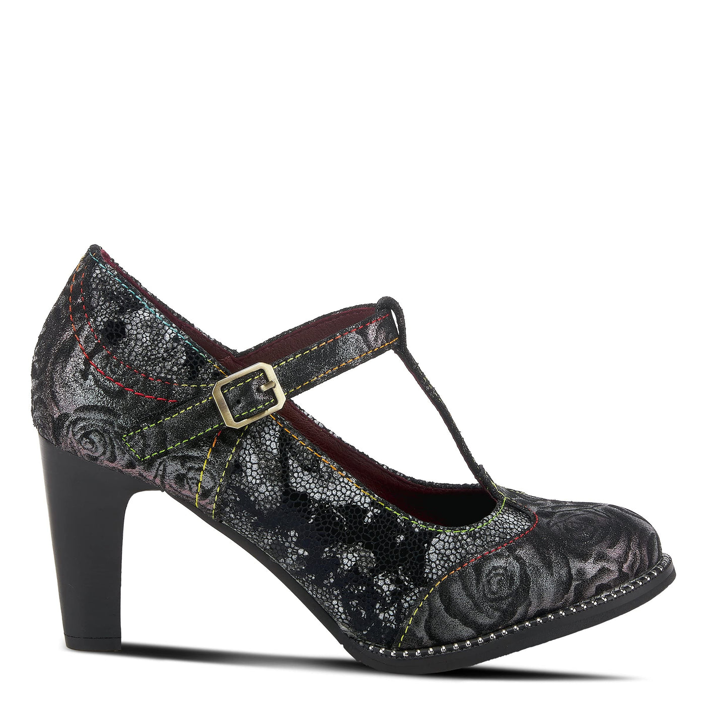 L'Artiste by Spring Step Women's Mazie Pump, Black Multi, 6