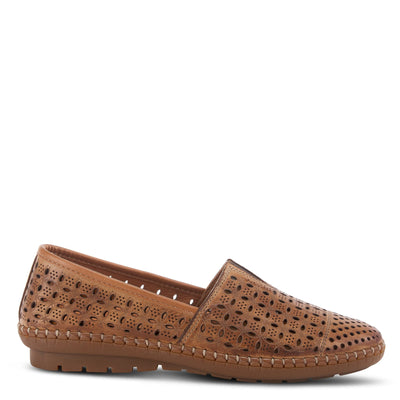 Spring Step Oralis Leather Loafers for Women - Comfortable Slip-On Shoes with Rubber Outsole - Ladies Casual Loafers with Low Heel - Brown EU 42 / US 10.5-11