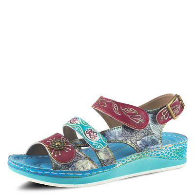 L�Artiste by Spring Step Women's Sumacah-aqm Slide Sandal, Aqua, 40 EU/9 M US