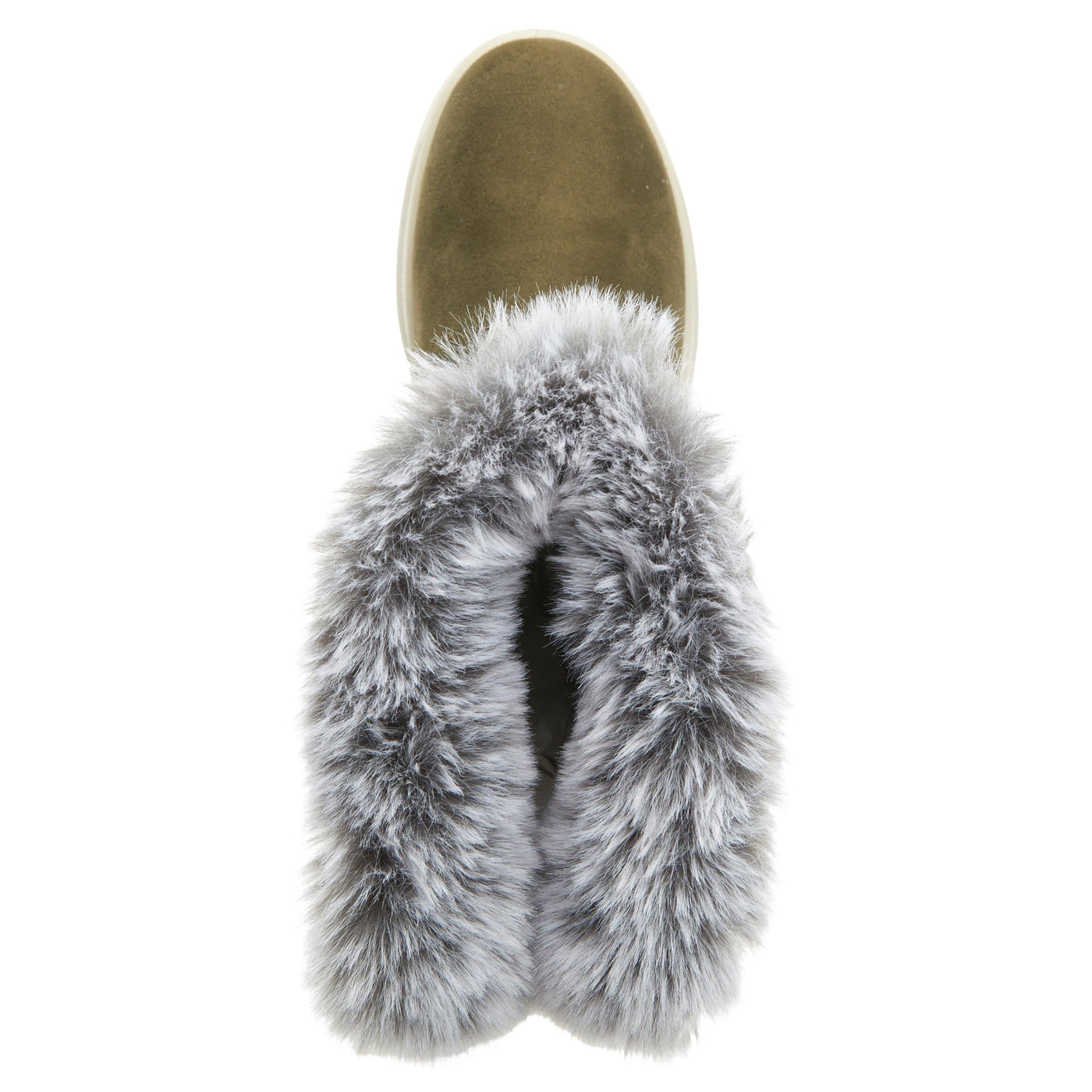 Flexus Snowbird Mid-Calf Boot - Waterproof Microsuede Upper Faux Fur Lining - Slip-On Padded Insole Flexible Polyurethane Outsole 1.5" Heel Cozy Winter Bootie Olive Green EU 41 / US 9.5-10