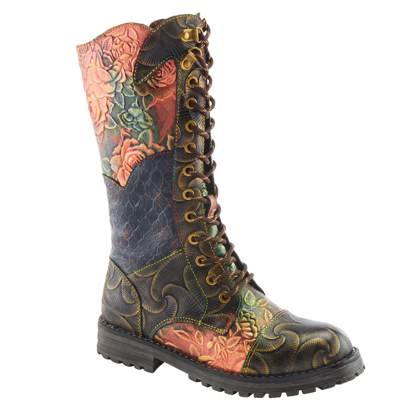 Spring Step L'Artiste Women's Glowtini Boots Olive Multi EU 37 / US 6.5-7