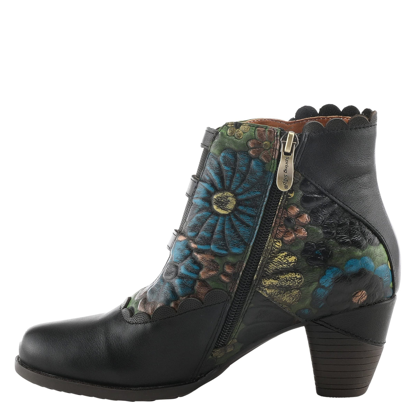 Spring Step L'Artiste Women's Iwantit Black Multi Booties EU 36 / US 5.5-6