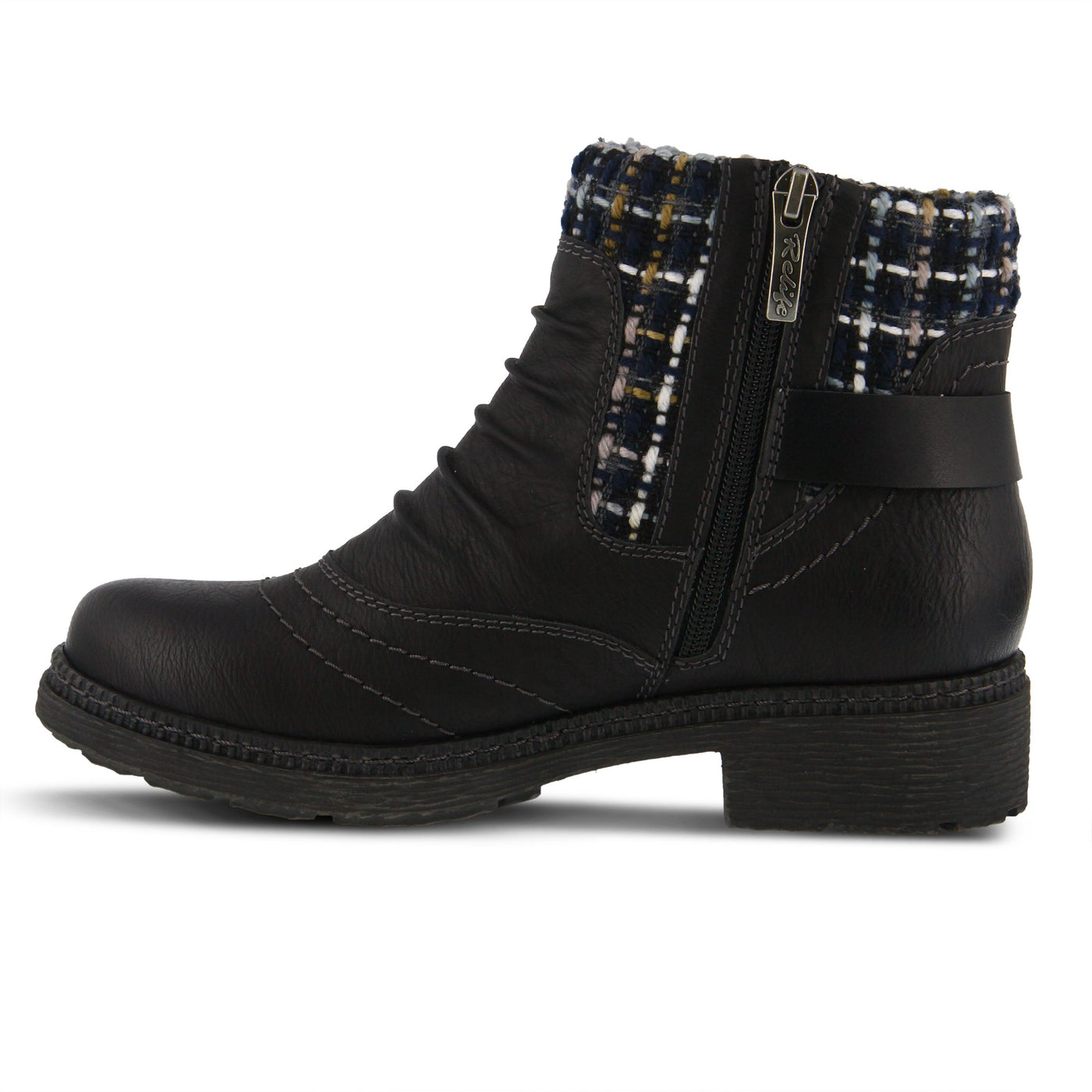 Spring Step Relife Citrine Boots for Women - Waterproof Ladies Shoes with Round Toe - Zipper Closure Ankle Boots for Womens