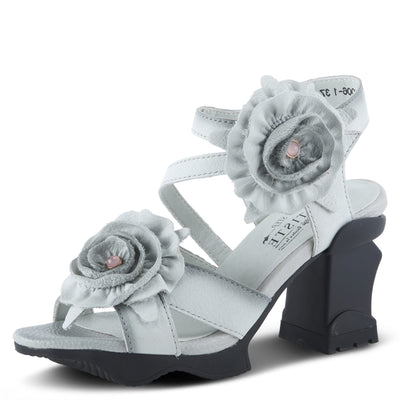 L'Artiste by Spring Step Women's Shelly Sandal, Light Grey, 7.5-8