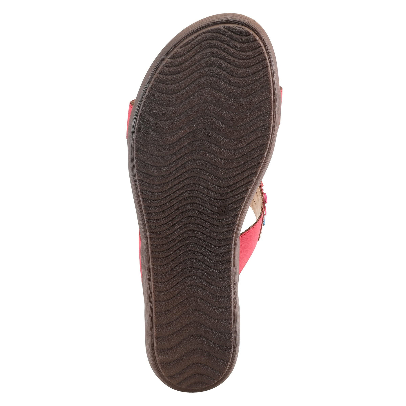 PATRIZIA Women's Twirling Slide Sandal Red EU 42 / US 10.5-11